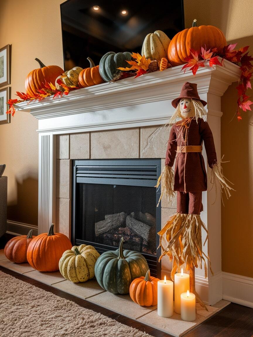 fall tv decor 27