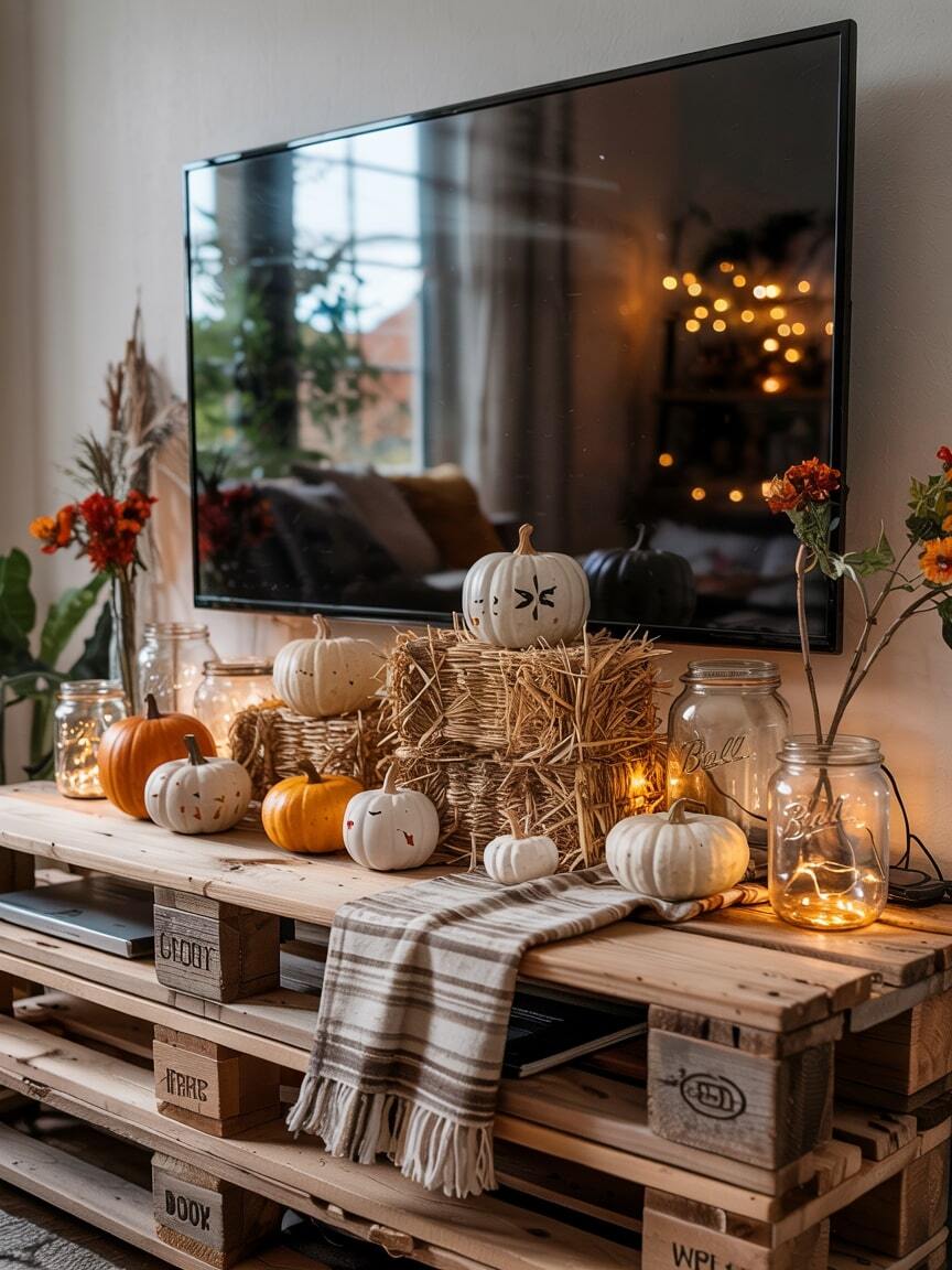 fall tv decor 7