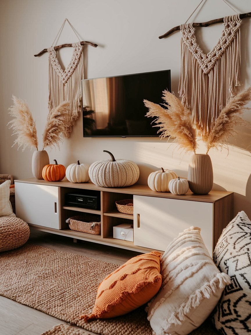 fall tv decor 8