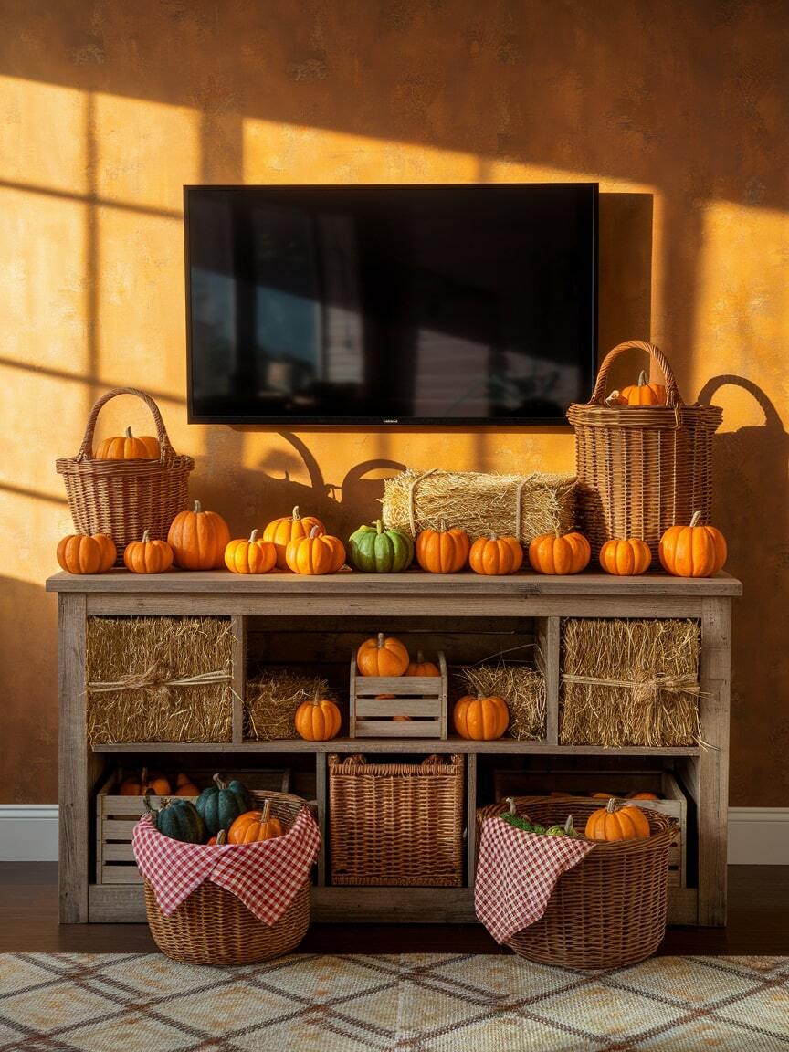 fall tv decor 9