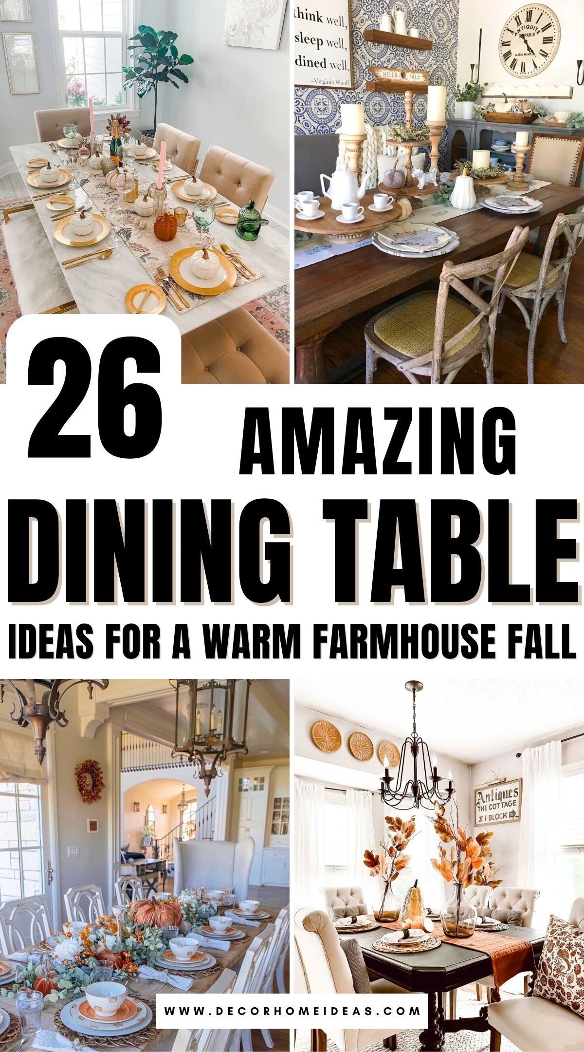 farmhouse fall dining table decor 2