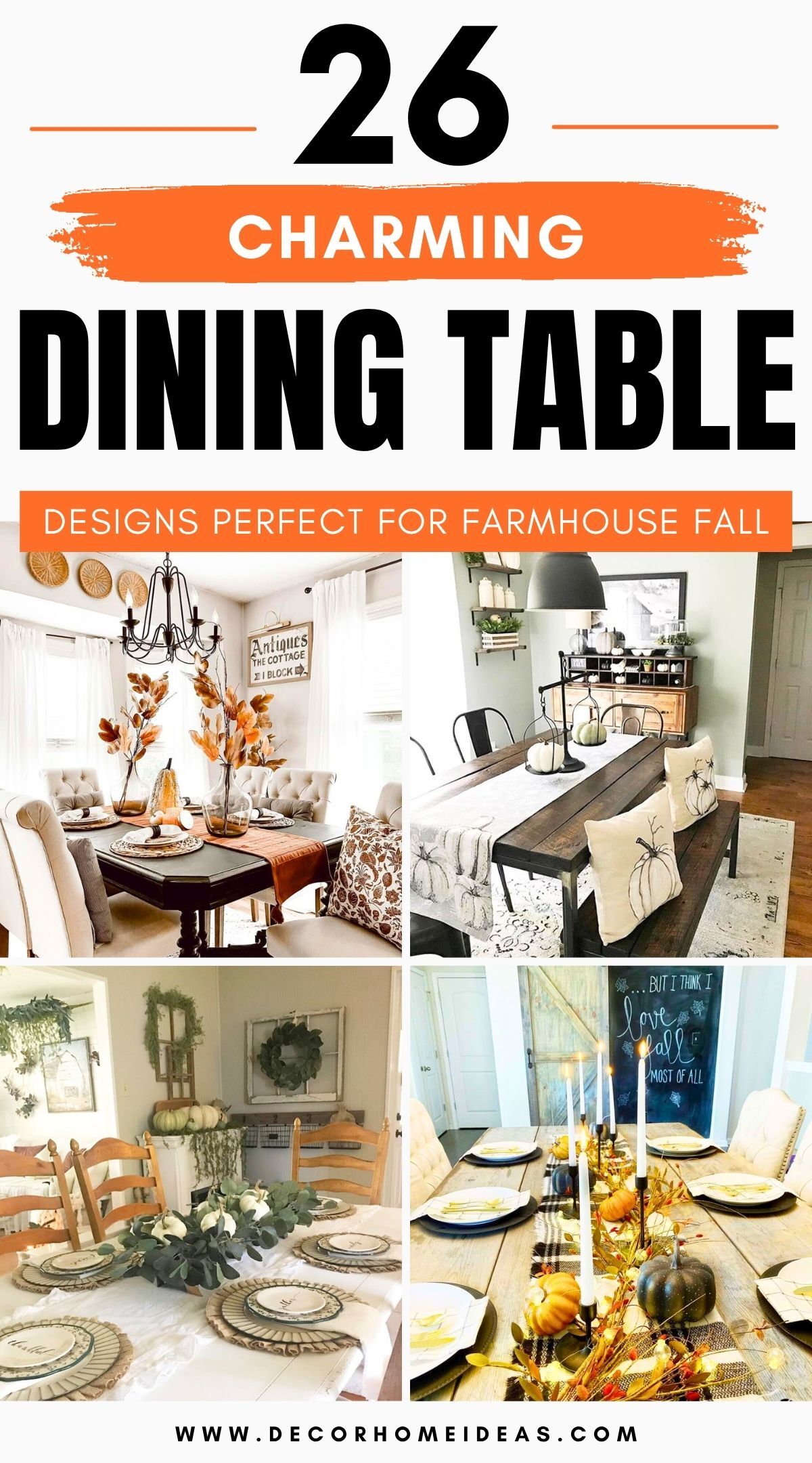 farmhouse fall dining table decor 3