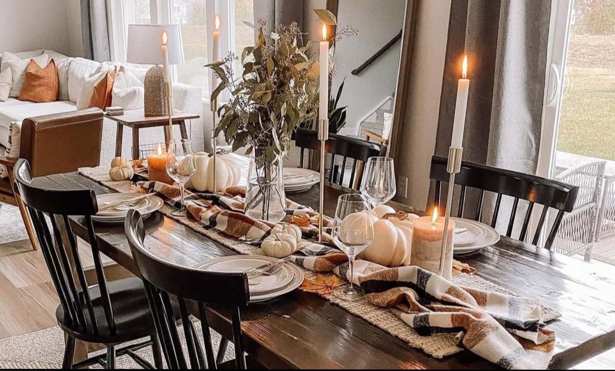 farmhouse fall dining table decor