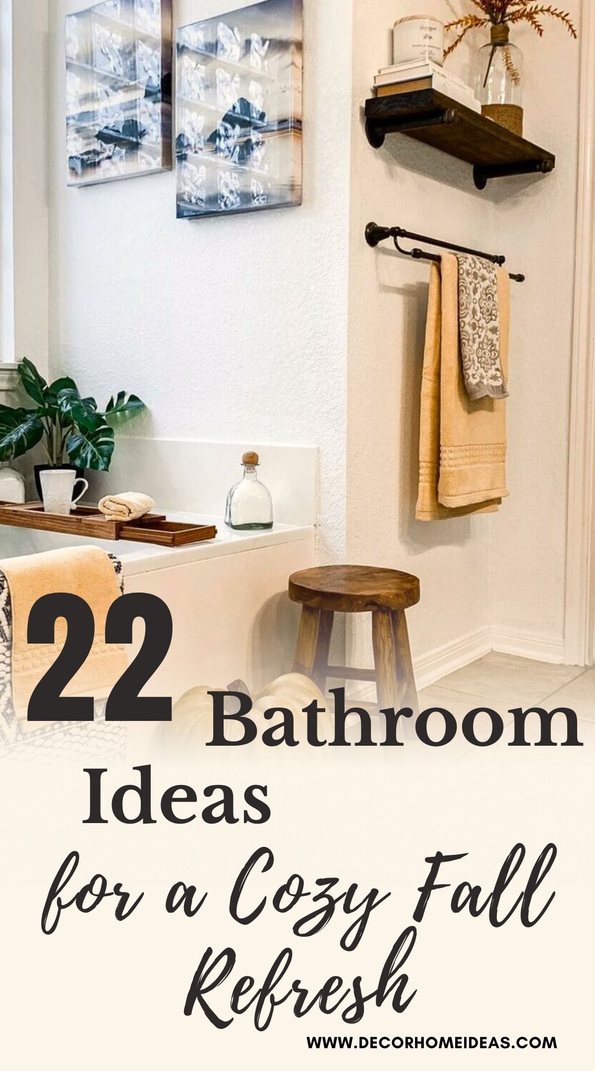 best fall bathroom decor ideas 2