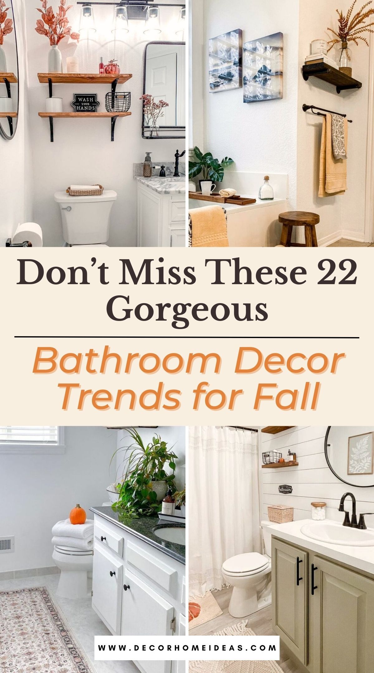 best fall bathroom decor ideas 3