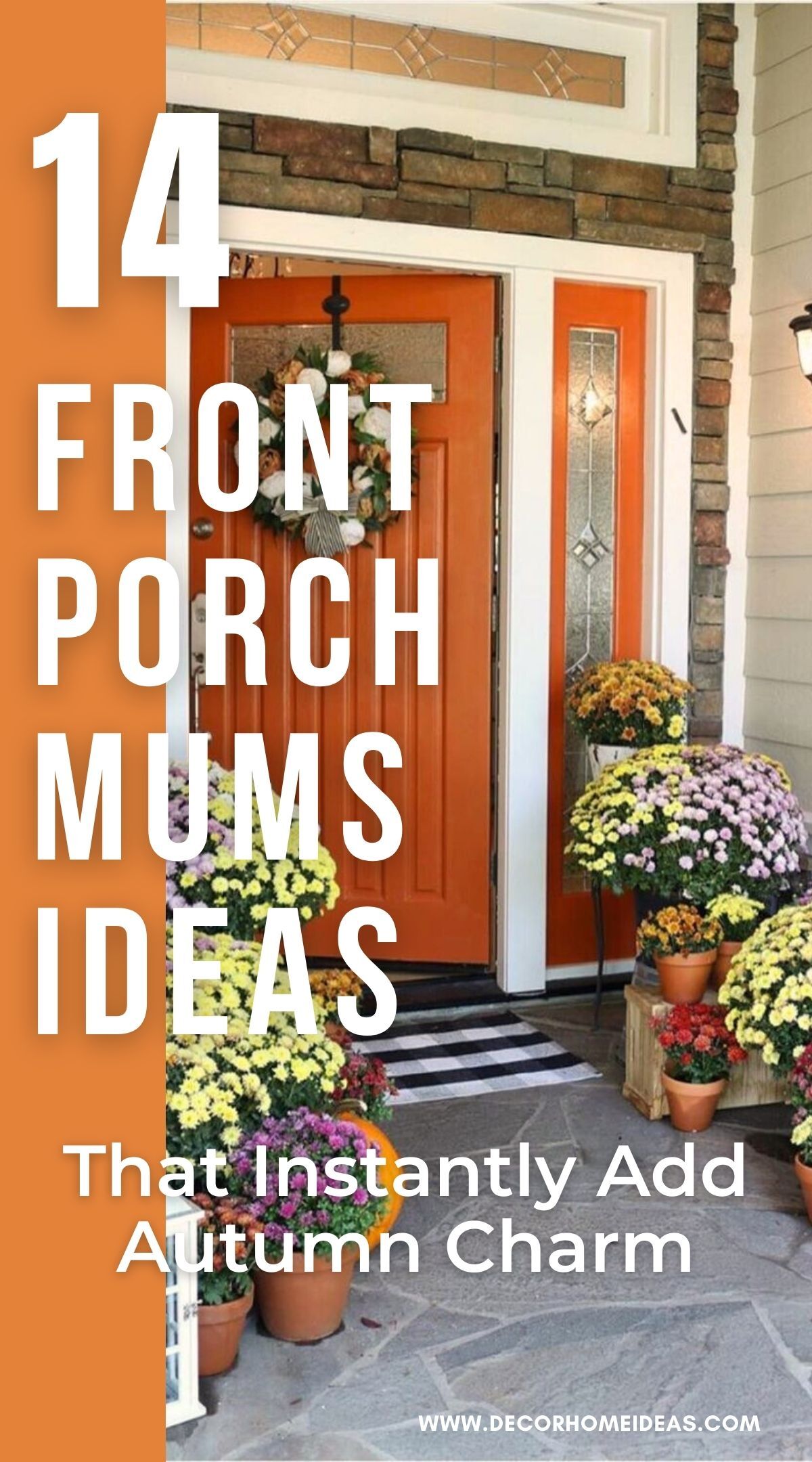 best mums front porch displays 1