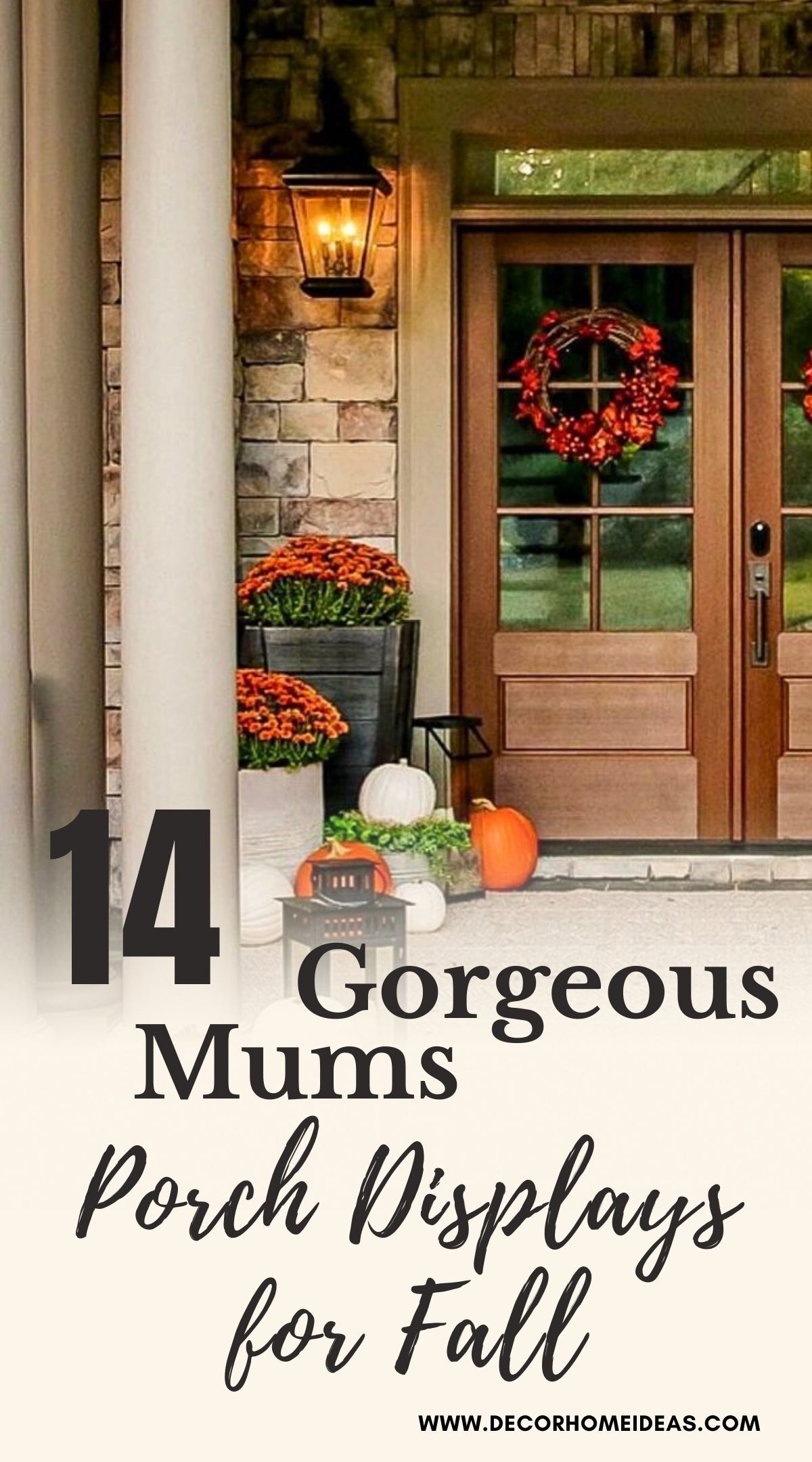 best mums front porch displays 2