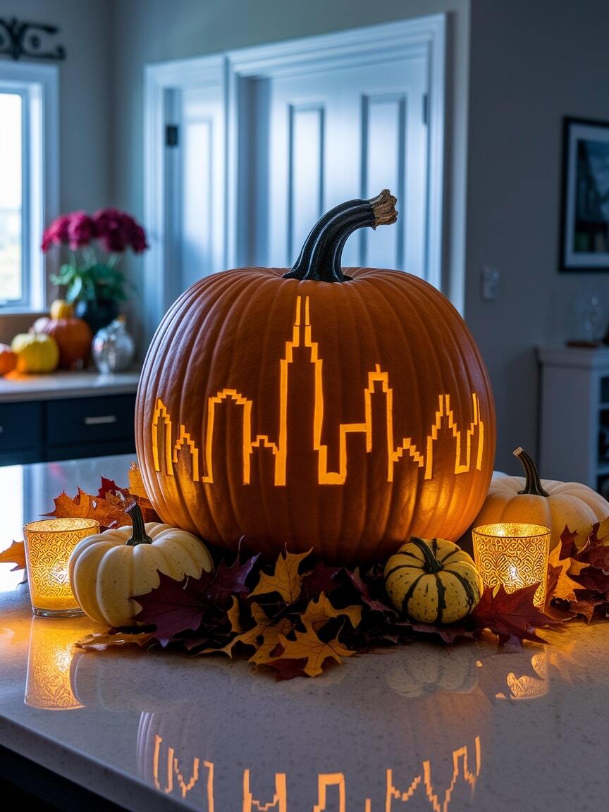 pumpkin carving ideas cute 13