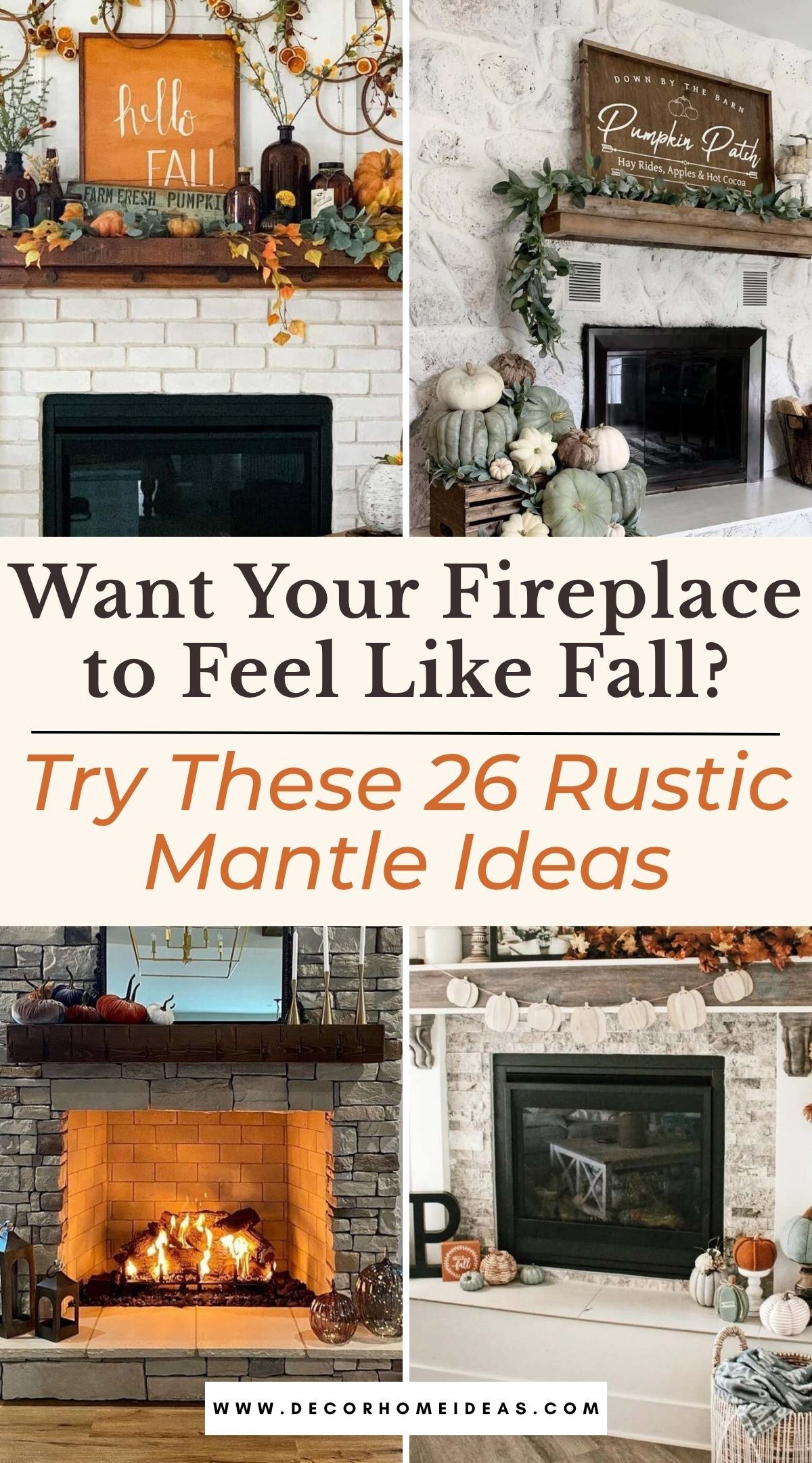 Transform your mantle into a fall masterpiece with these rustic decor ideas. Whether you love farmhouse style or vintage charm, these tips will make your fireplace the coziest spot in the house.
