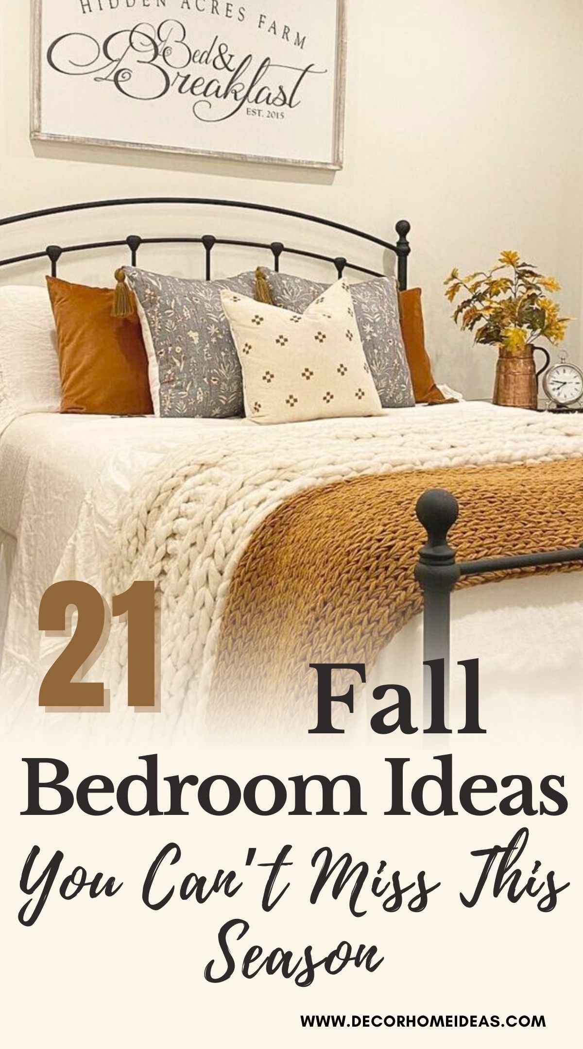 small bedroom fall makeovers 2