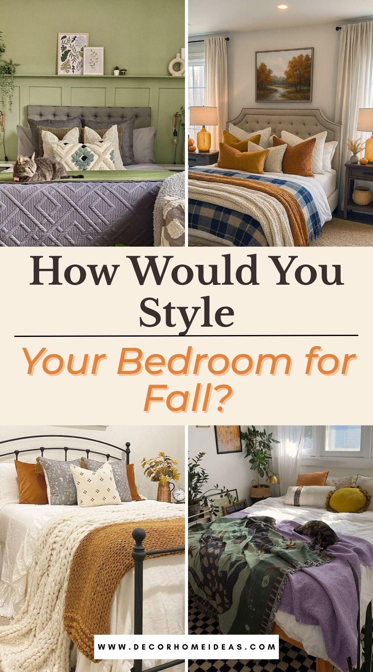 small bedroom fall makeovers 3