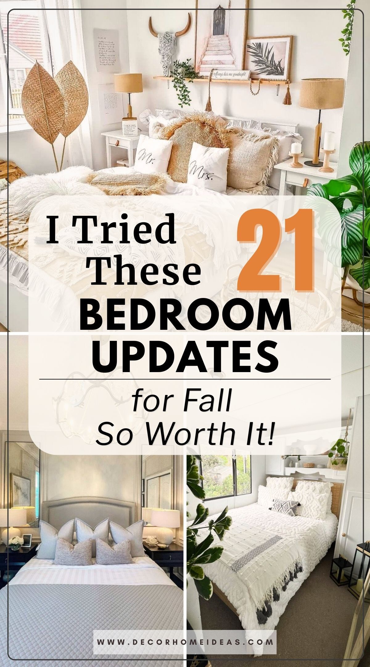 small bedroom fall makeovers 4