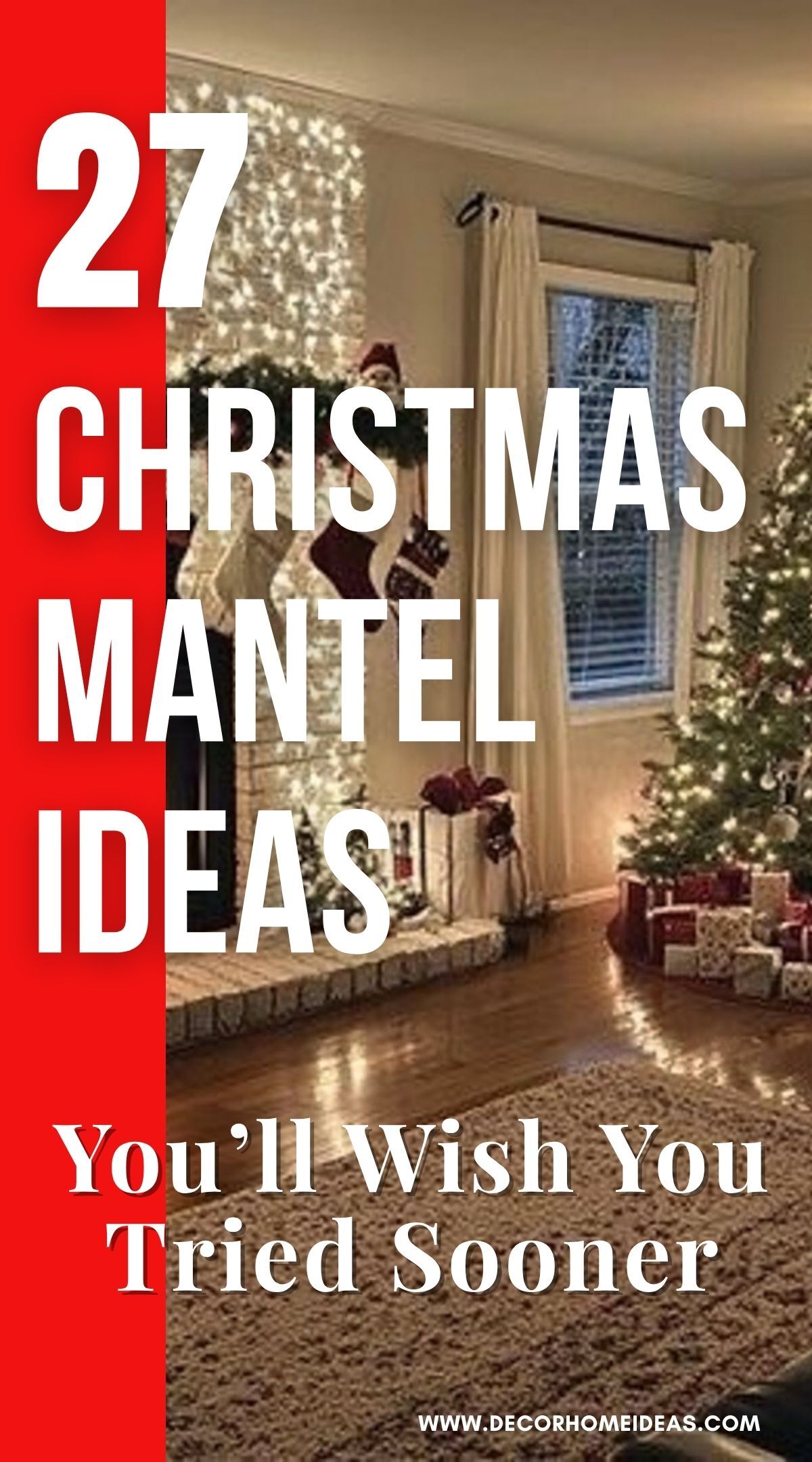 christmas mantel decor ideas 1