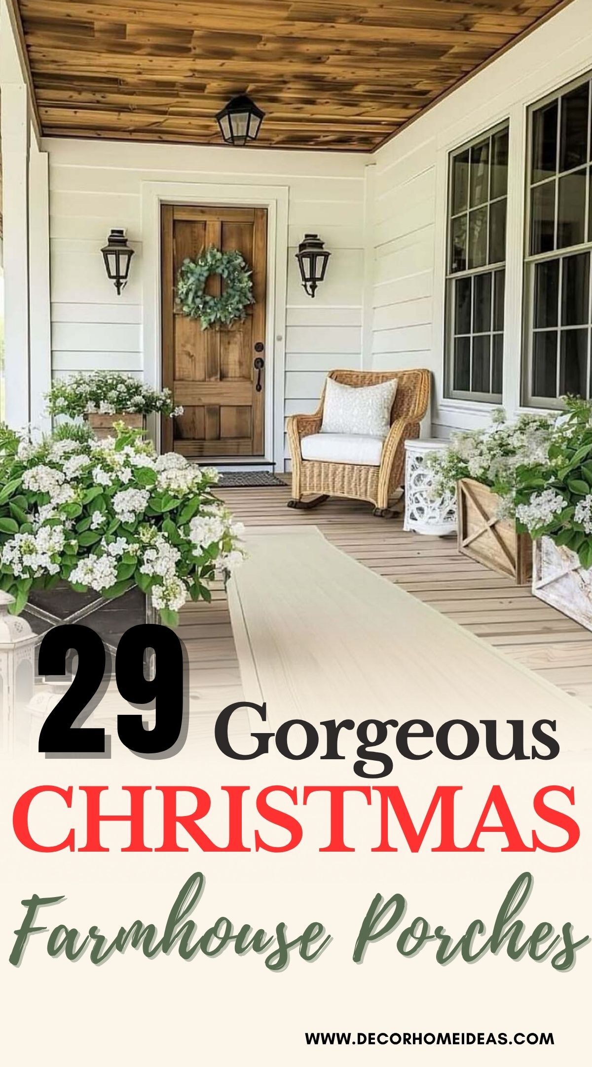 farmhouse christmas front porch decor 6